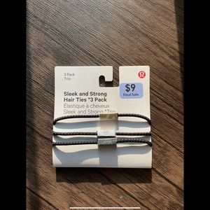 [NWT] Lululemon sleek and strong hair ties | 3 ties